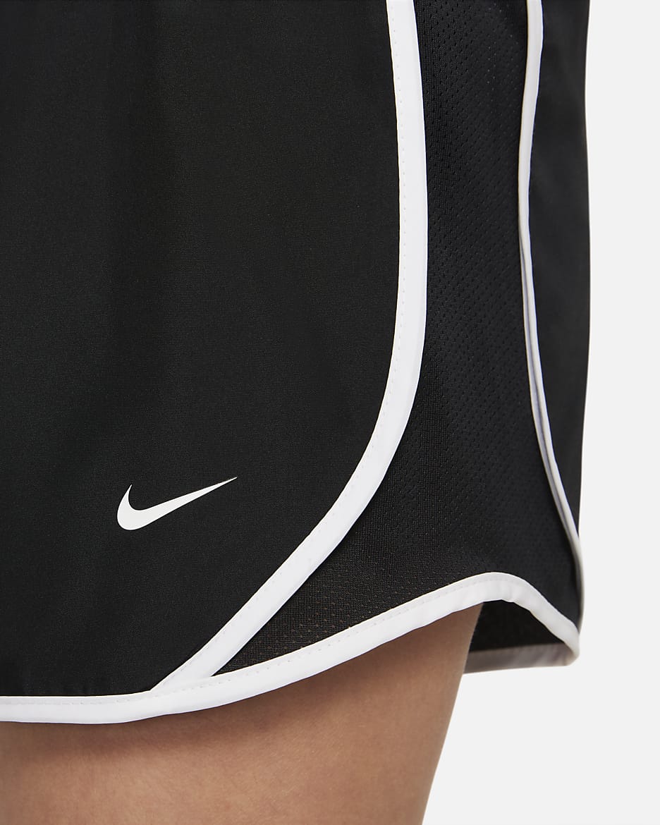 Black and white nike tempo shorts online